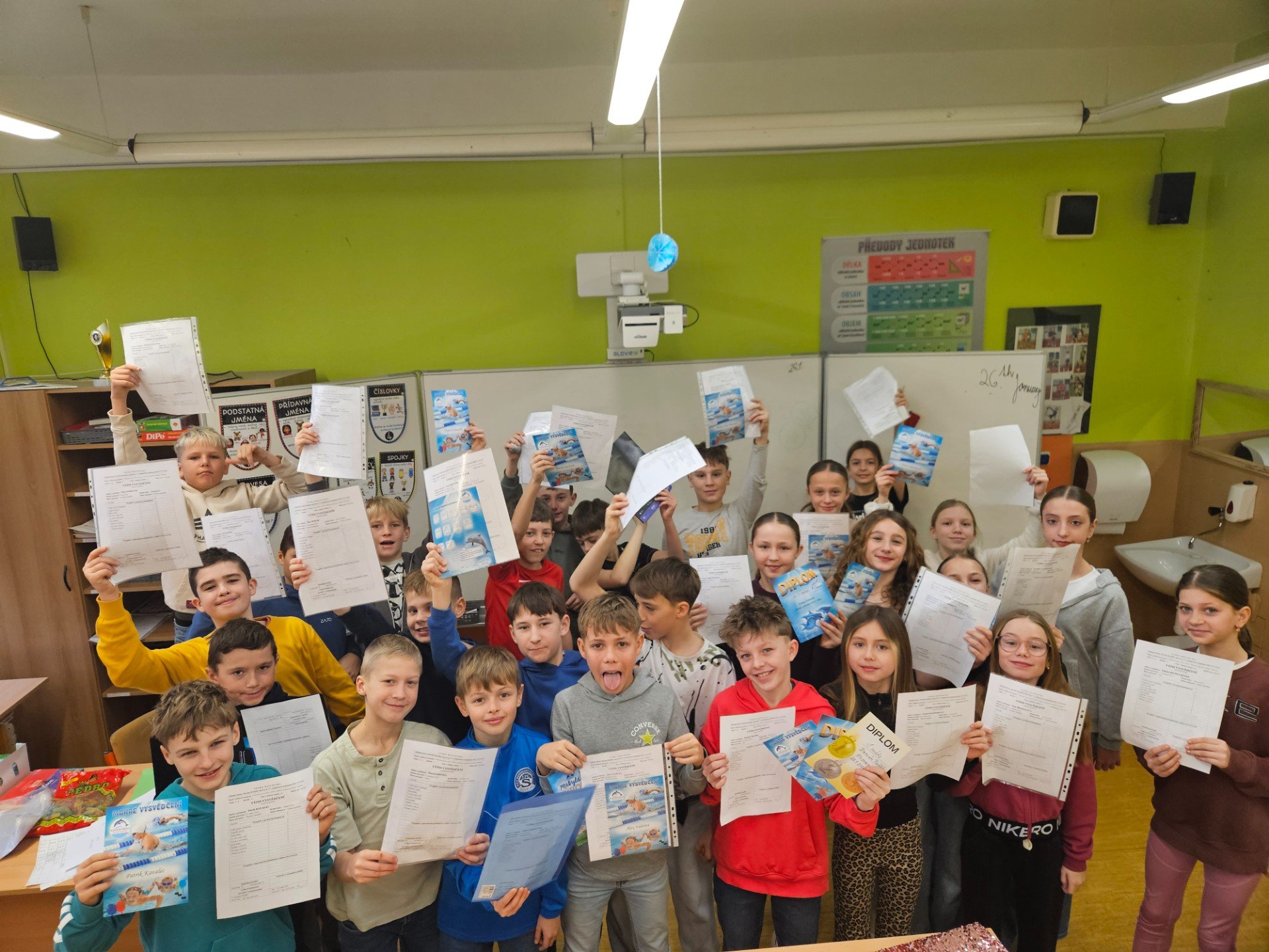 Pololetní  & mokré vysvědčení & slalom Stupava