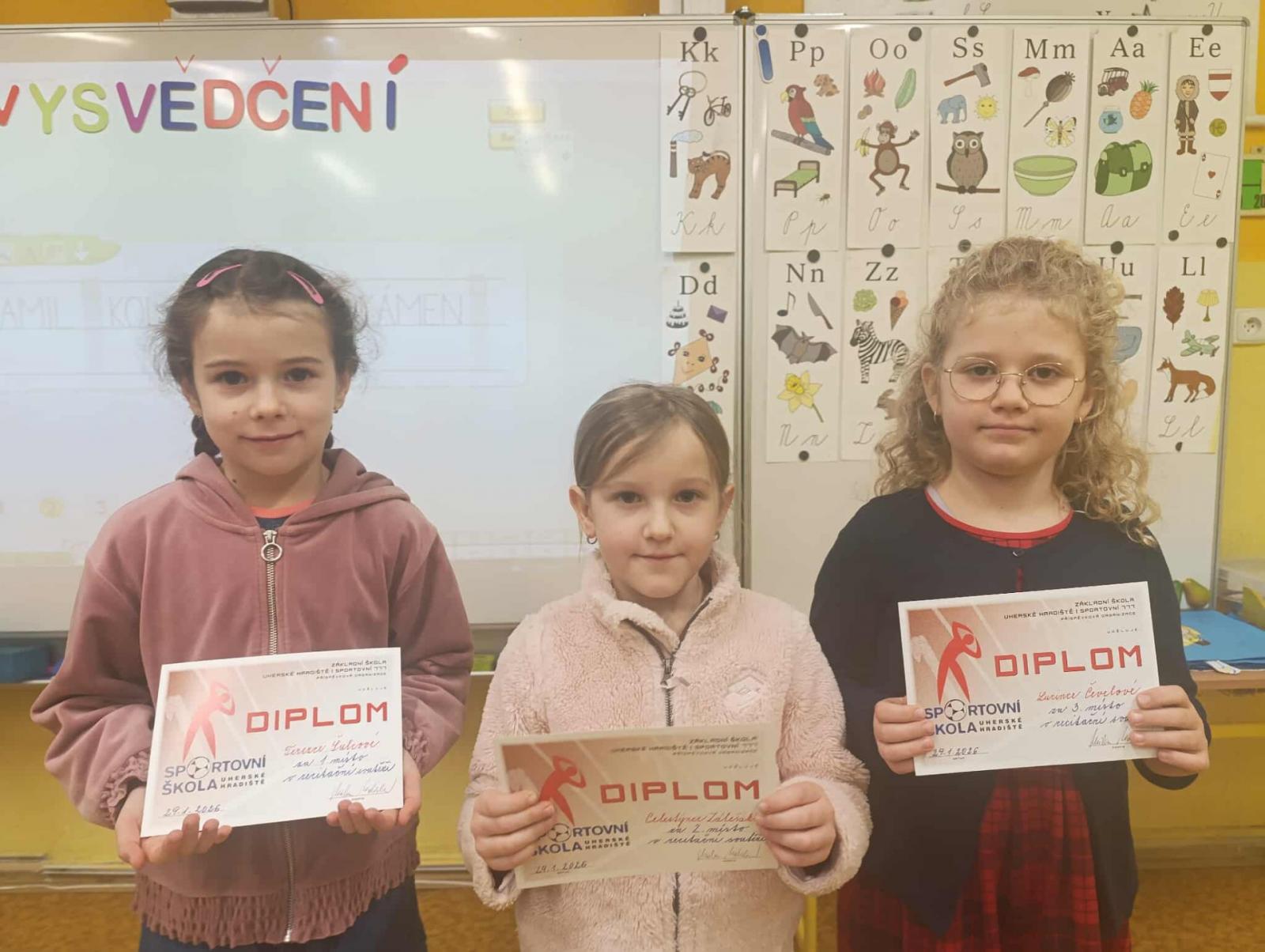 Recitační soutěž - Lucinka Čevelová 3. místo