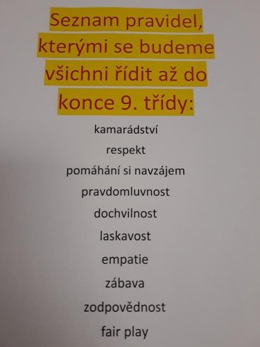 Desatero naší třídy