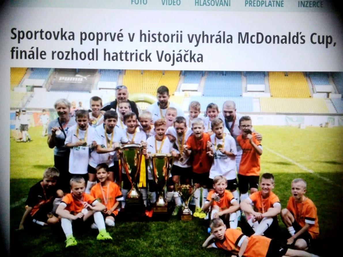 Jonášek Měrka - reprezentoval v turnaji McDonald's Cup.