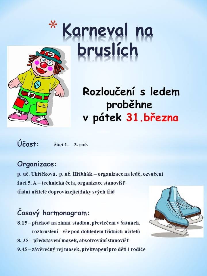 Ukončení bruslařské sezóny